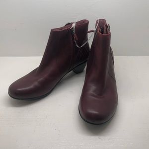 Dansko Ankle Boots Burgundy Leather 40 US 9.5/10
